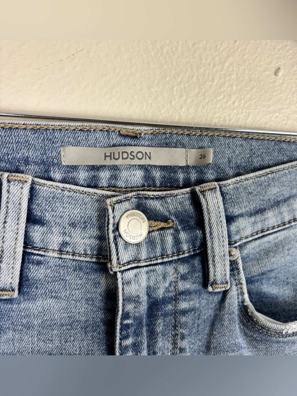Hudson Barbara High Rise Bootcut Crop Jean Size 26 In Light Indigo Prism Blue - Picture 4 of 8